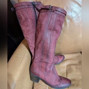 Mjus Pebbled Leather Tall Boot